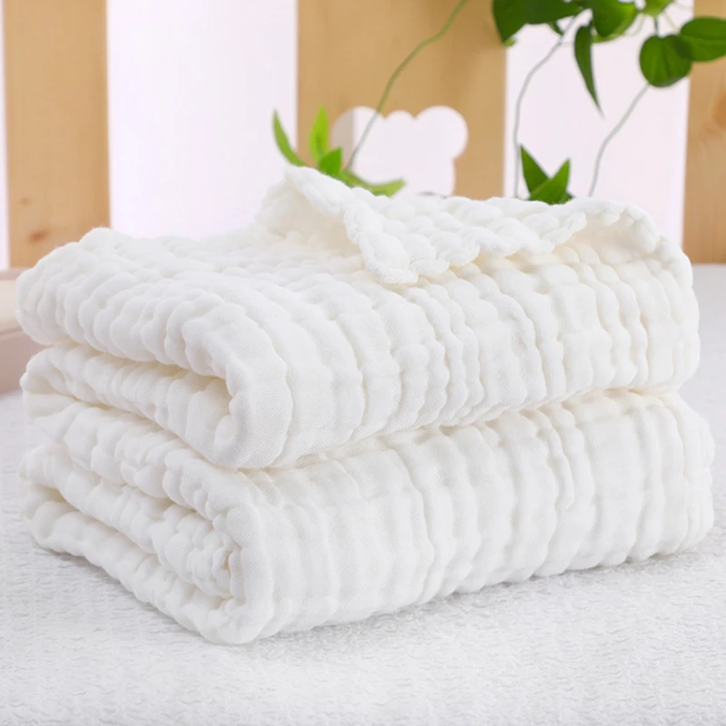 Organic Cotton Blanket Newborn Baby Stuff Muslin Swaddle Wrap  Bedding Receiving Blankets Soft 6 Layer Gauze Sleeping Bath Towel