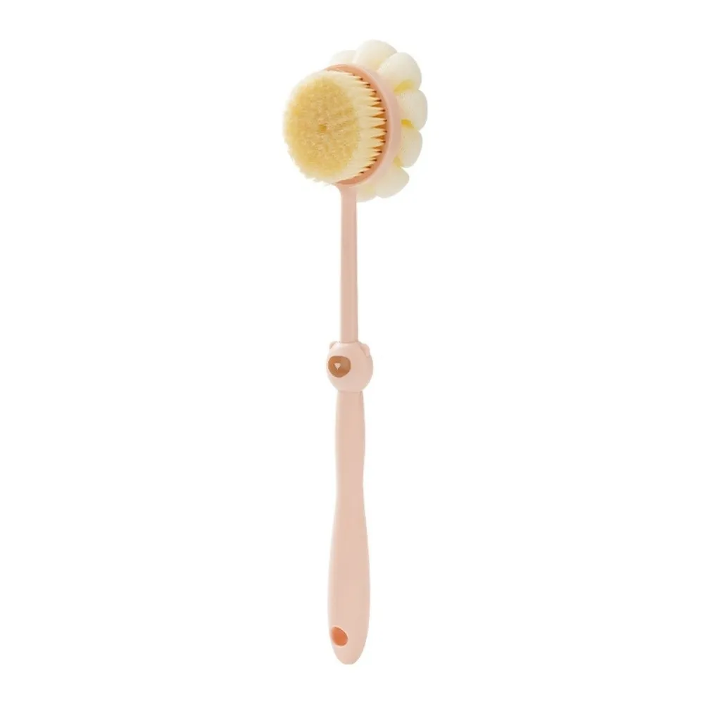 Two Sided Bath Brush Long Handle Exfoliating Shower Brush Multi functional Soft Bristles Skin Cleaning Tools Shower