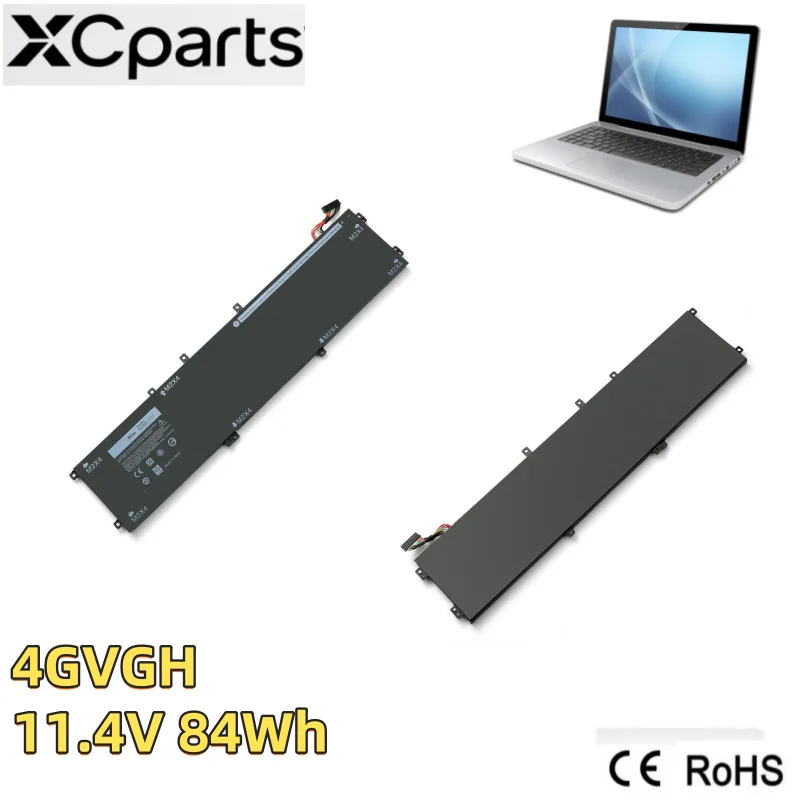 9Cell Lithium-ion New 11.4V 84Wh 4GVGH Laptop Battery For Dell XPS 15 9550 Precision 5510 P56F001 Series 1P6KD 01P6KD
