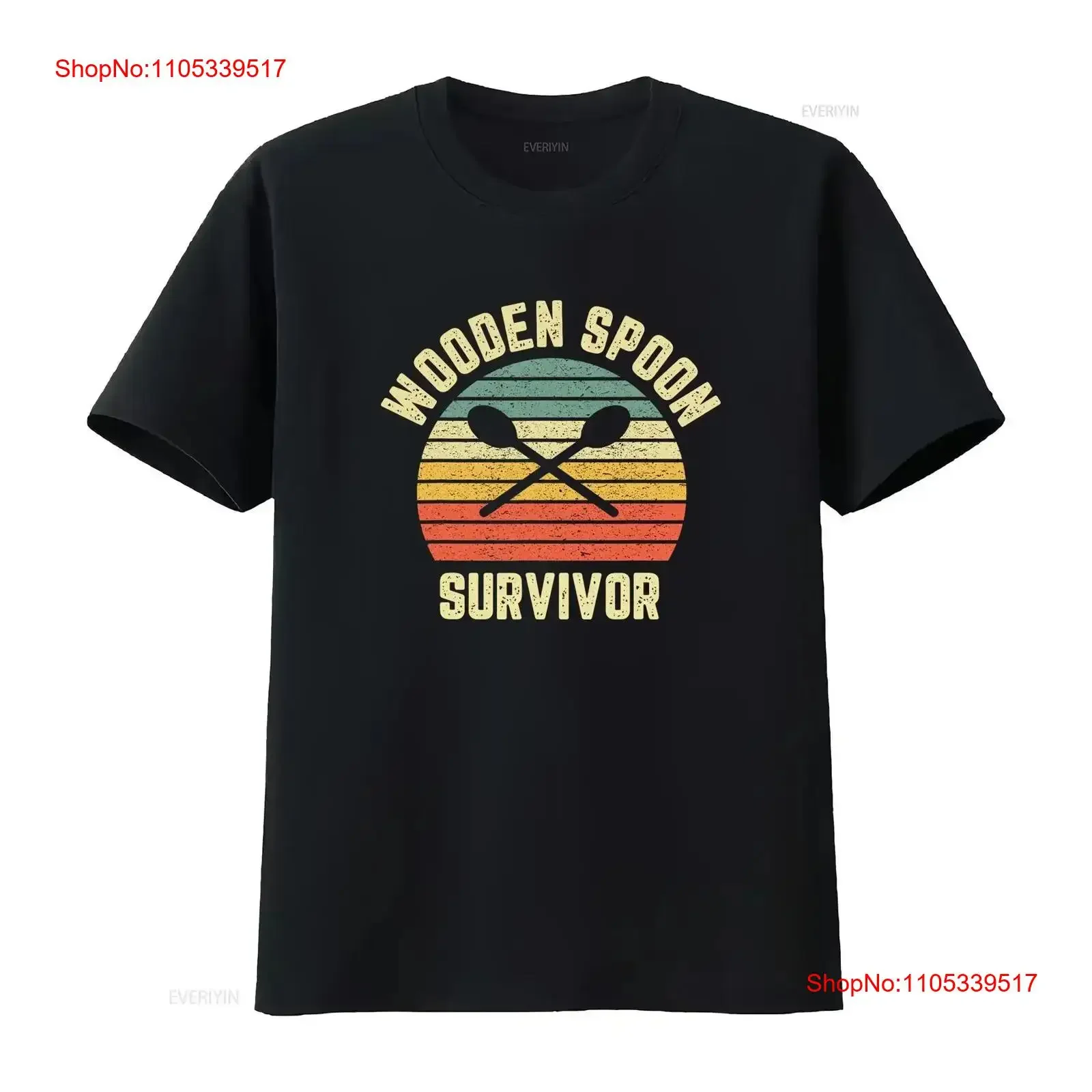 Funny Wooden Spoon Survivor Retro Adult Novelty Sarca T Shirt vintage Washed graphic Versatile Breathable fashion Stretched