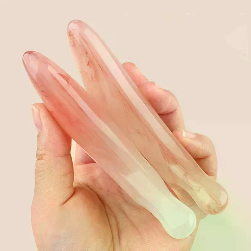 Peigne de Massage méridien corporel en plastique, peigne à cinq dents larges, thérapie d'acupuncture, Circulation sanguine, antistatique, lisse, 2 pièces