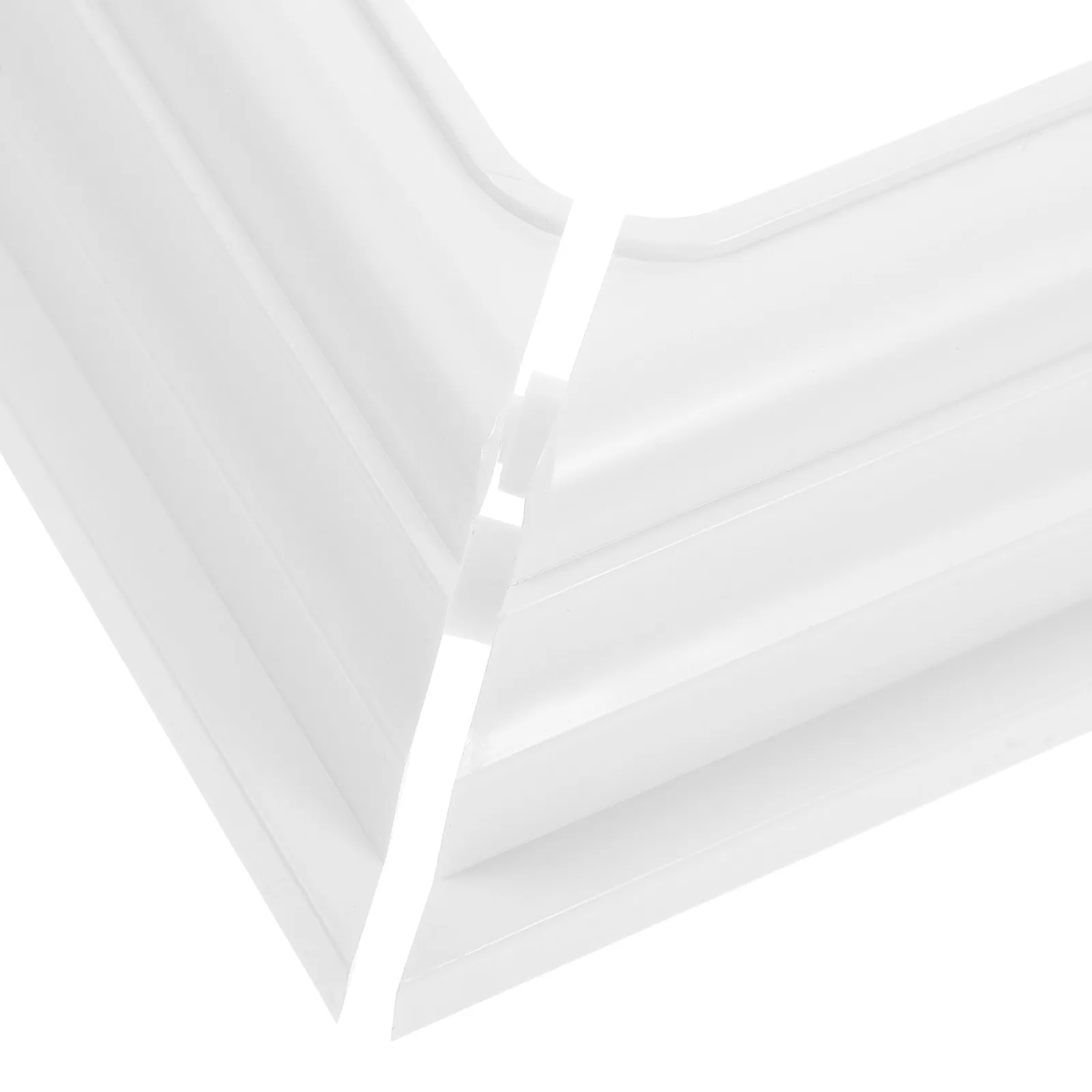 6Pcs Split Post Base Cover White Plastic Fence Post Skirt for Deck Railings Porch Columns Protector White Plastic Fence Skirt