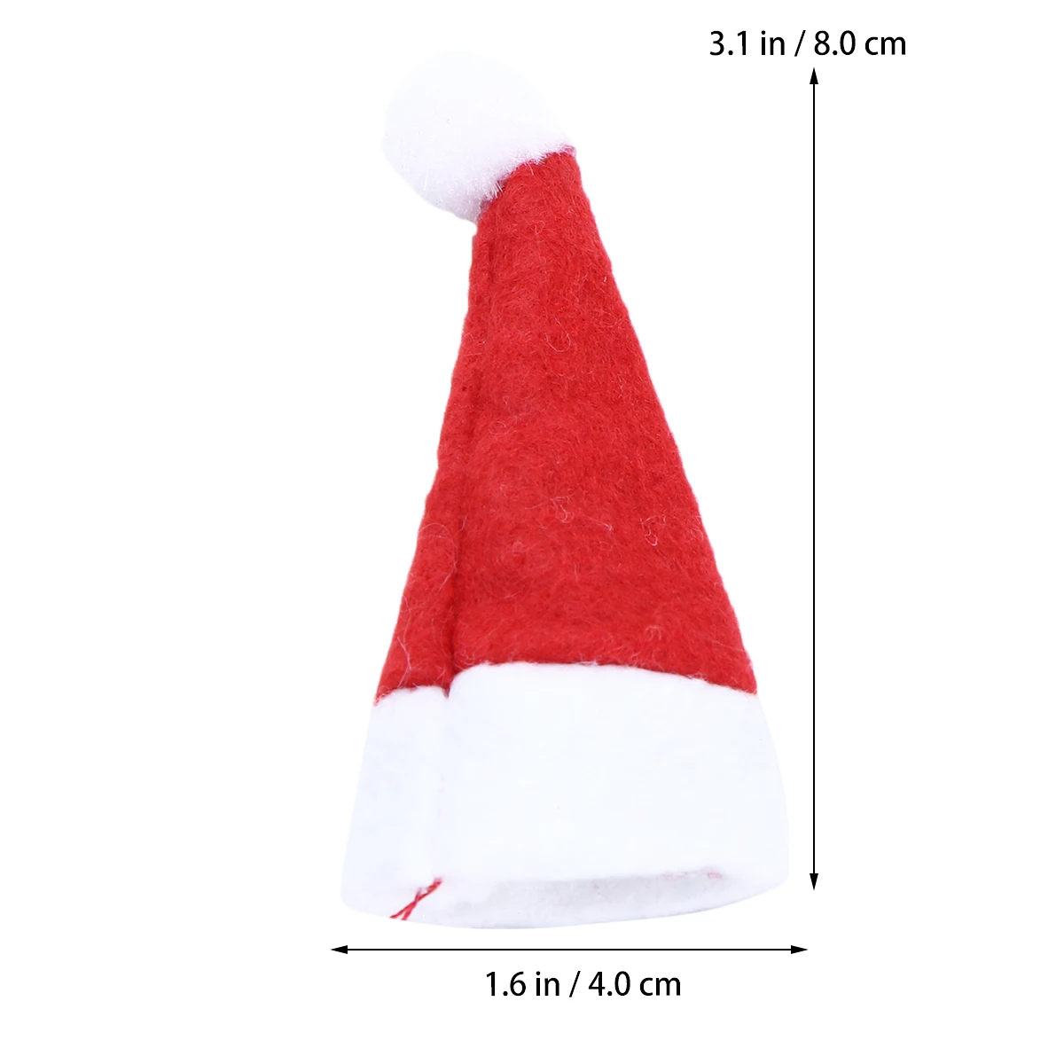 

24Pcs Mini Christmas Caps Lollipop Covers Nonwoven Reusable Holiday Candy Decor Festive Party Favors Christmas Gifts