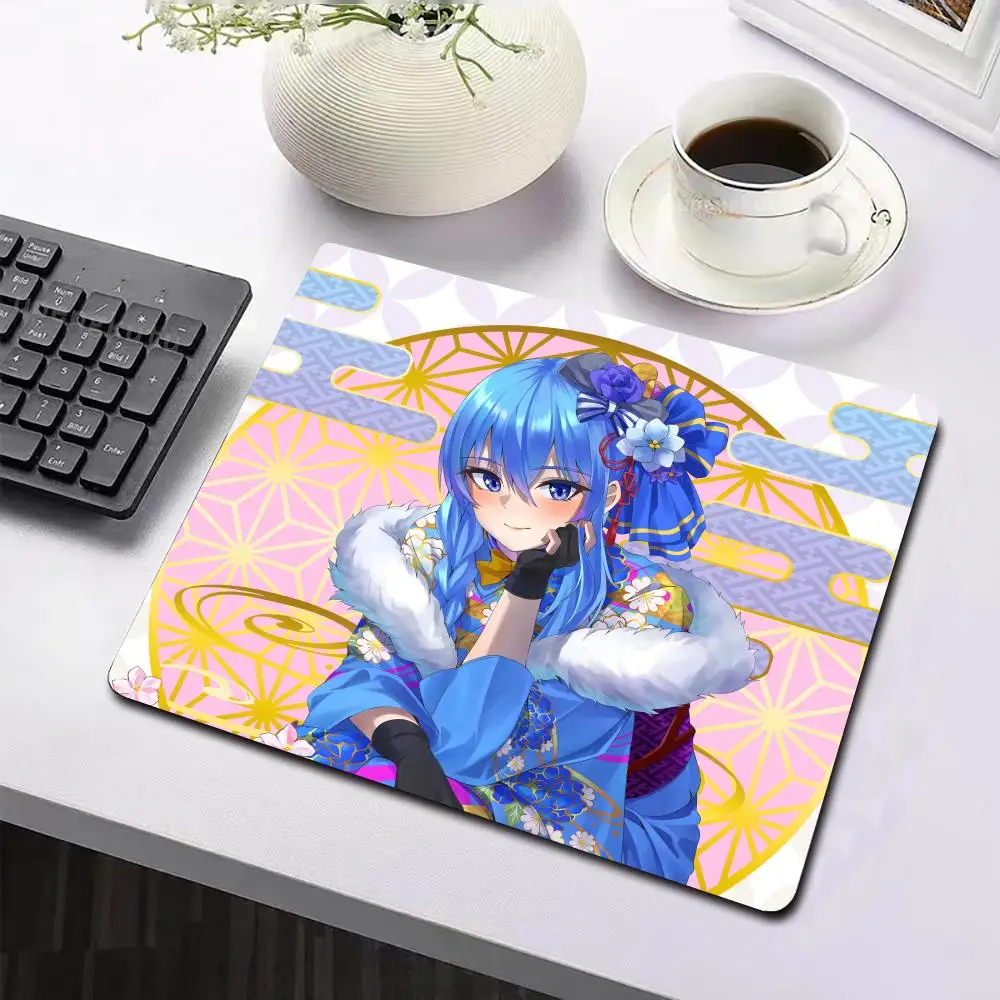 Mouse Pad Non-Slip Anime Holiday gifts Desk Rubber Suiseies Edge Purple art locking Valorant H_hoshimachi 450x400