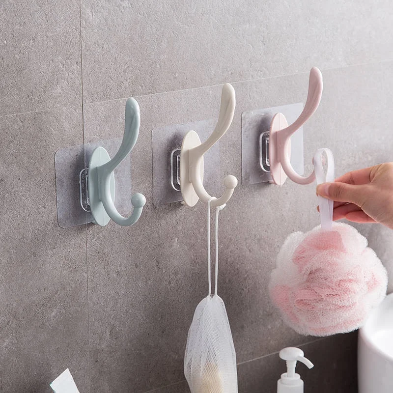 2/1 Stück selbstklebender Aufbewahrungshaken, nahtloser Klebehaken für die Wand, Handtuchhaken, Kleiderhaken, Hut- und Kleiderhaken, Aufbewahrungsorganizer für Zuhause