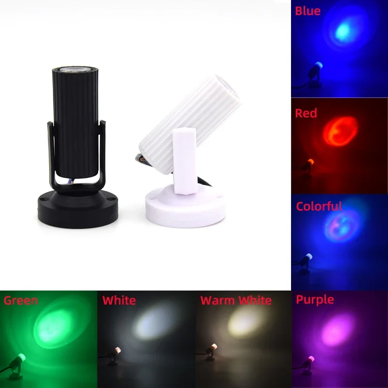 Portable Intelligent LED Spotlight Wedding Bar Stage Flash 85-220V Mini Spotlight