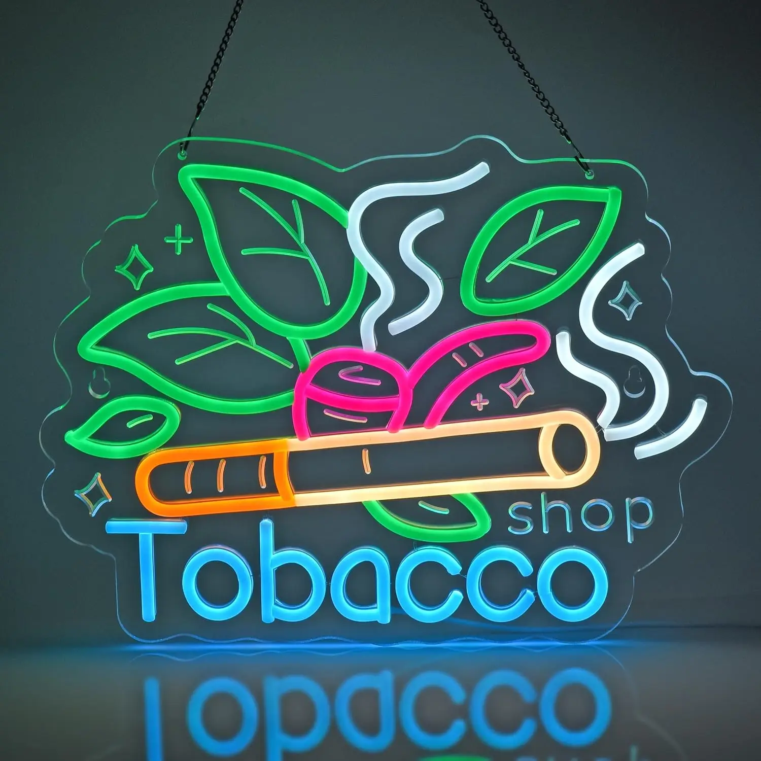 

Tobacco Neon Sign USB LED Neon Light for Tobacco Shop Cigar Lounge Vape Smoke Shop Bar Bedroom Decoration Gift Night Light