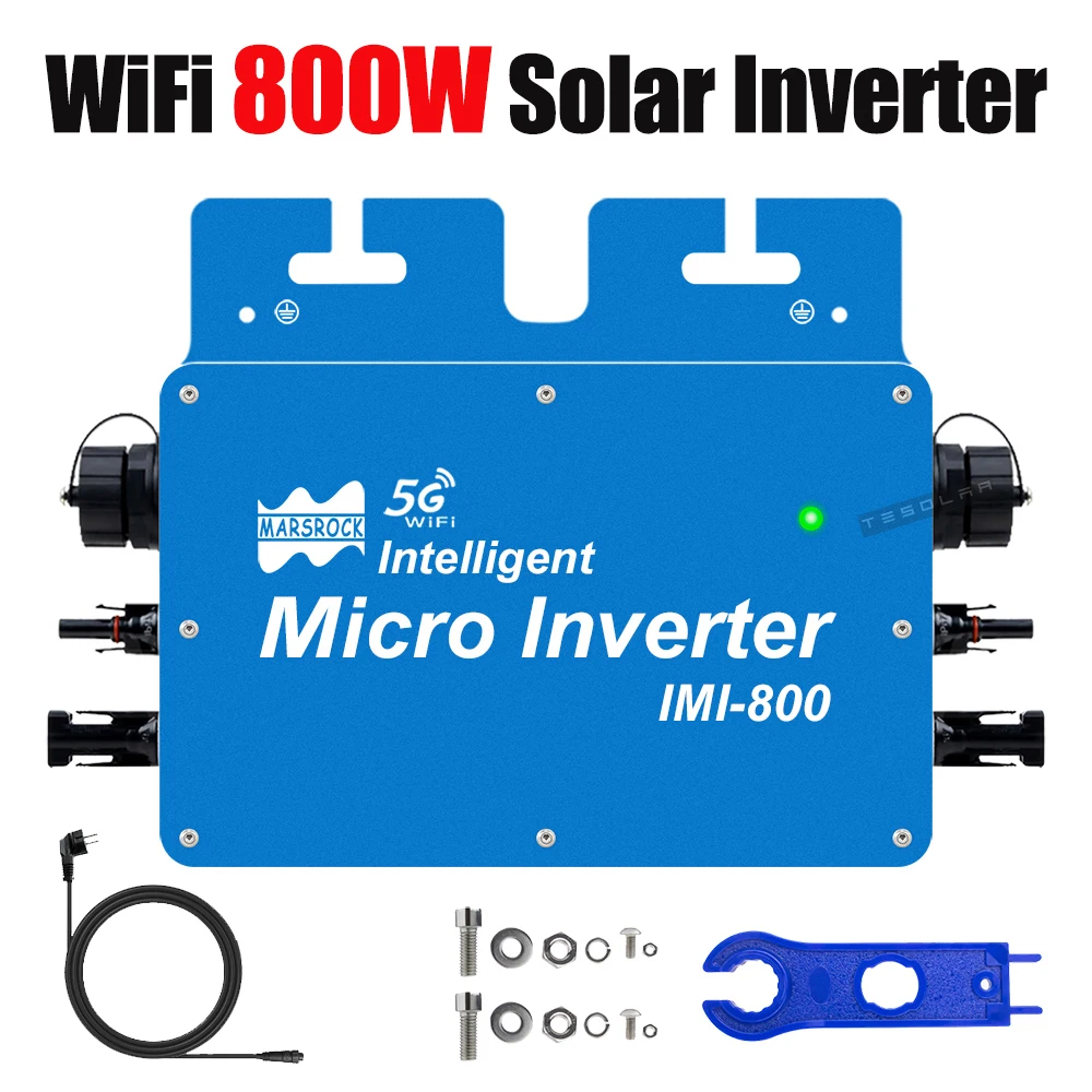 inversor solar mppt micro inversor inteligente de entrada wifi 2250vdc ip65 residencial para painel solar sistema de energia pv 800w 120v 230vac 01