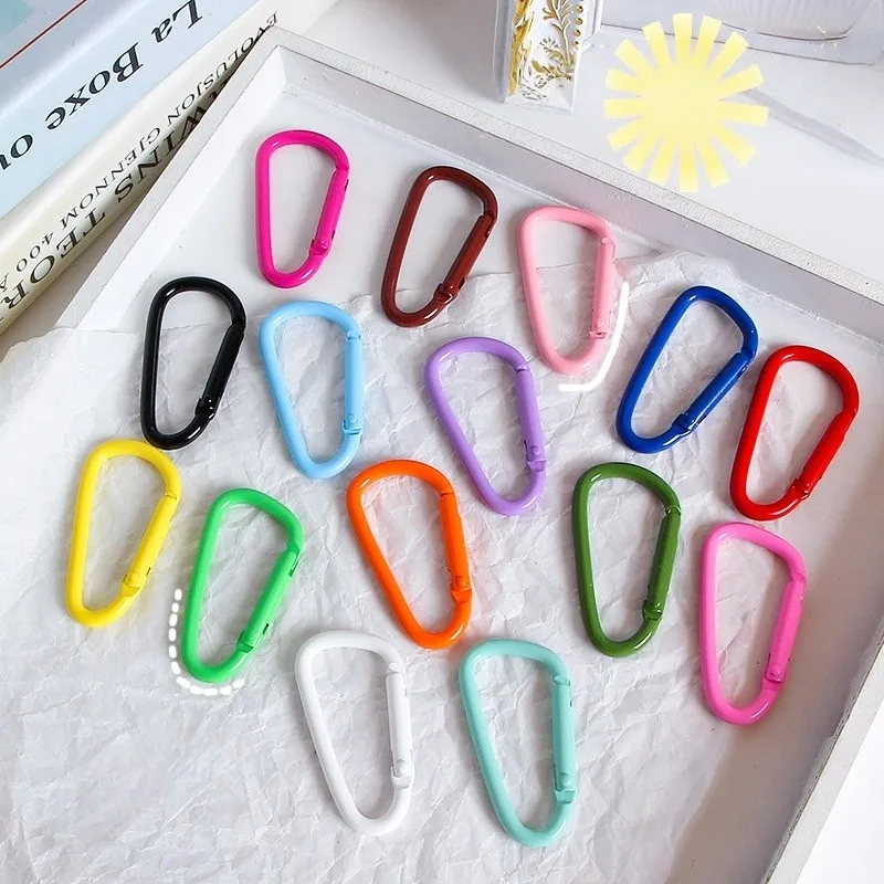 Compact Portable Size Lightweight Carabiner Hooks, 63 pcs, Camping Small Gear Clip, Multipurpose, Versatile