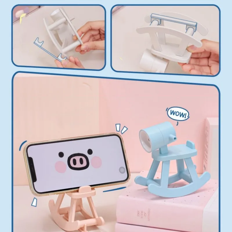 Desk Book Reading Light Mini LED Lamp For Children's Room Decoration Bedroom Bookmarker Night Table Houses Decoration Night