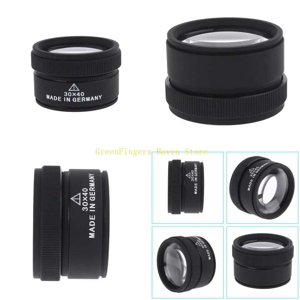 

F68D Pocket Reading Magnifier Optics Loupes Microscope Glass Lens 30x40MM