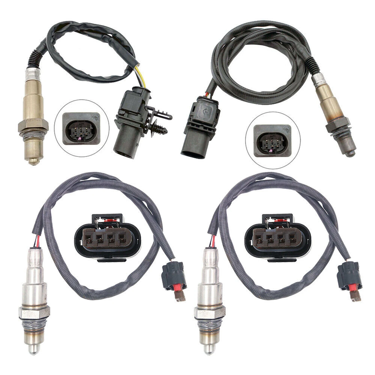 

4pcs Oxygen Sensor DS7A-9G444-CB For 2015-2016 Ford F-150 3.5L Only Fit Turbo Upper+Lower Car Accessories Parts