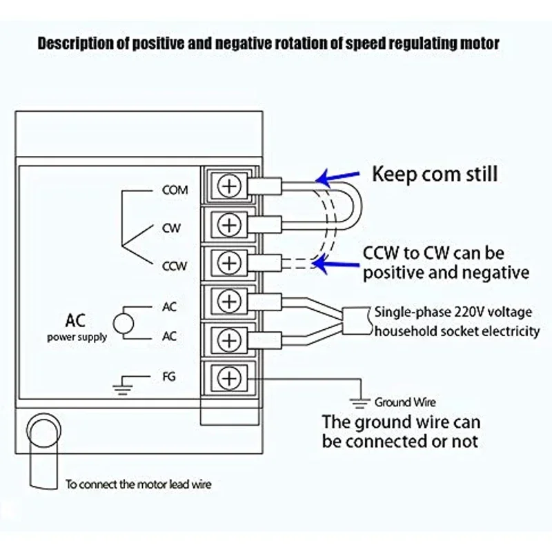 Imagem -04 - Motor Redutor de Engrenagem ac com Controlador de Velocidade Motor Monofásico cw Ccw 6w 220v 9415rpm 2ik6gn-c 2gn15k