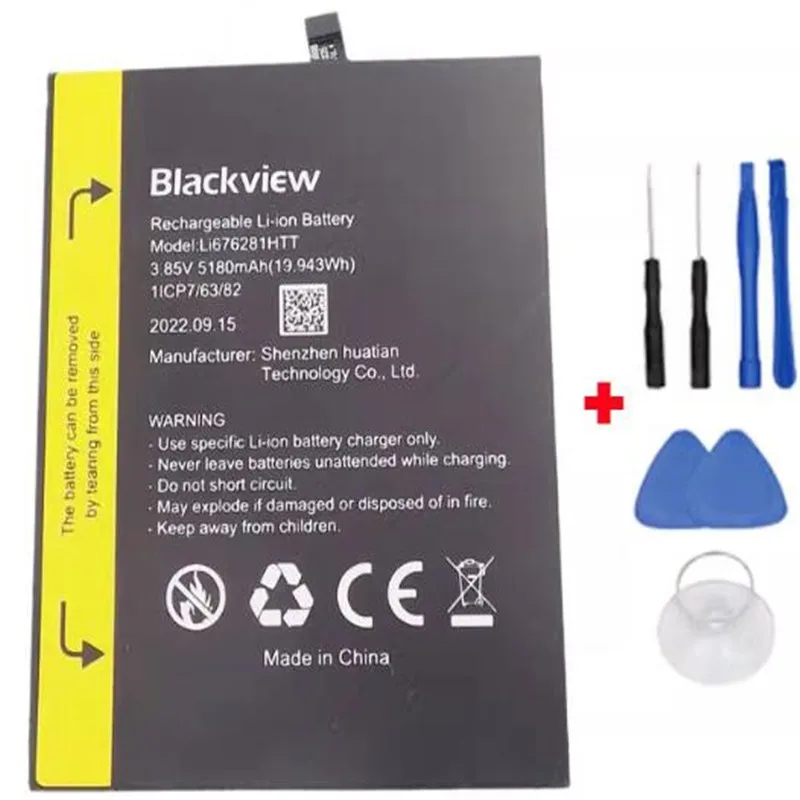 100% original for Blackview BV7200 battery 5000mAh Zero cycle battery In stock  for Blackview Li676281HTT battery