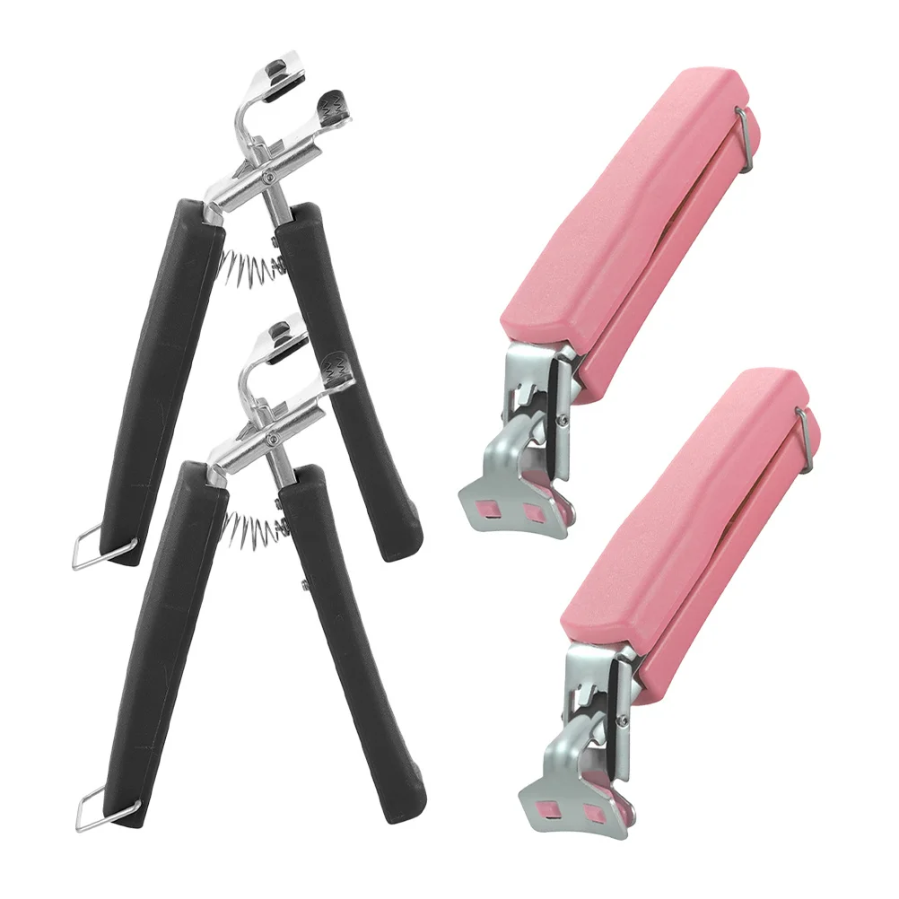 

4Pcs Hot Plate Clamp Anti-Scald Design PP Stainless Steel Tableware Clip Camping Kitchen Gripper Pot Holder Safe Heat Resistant