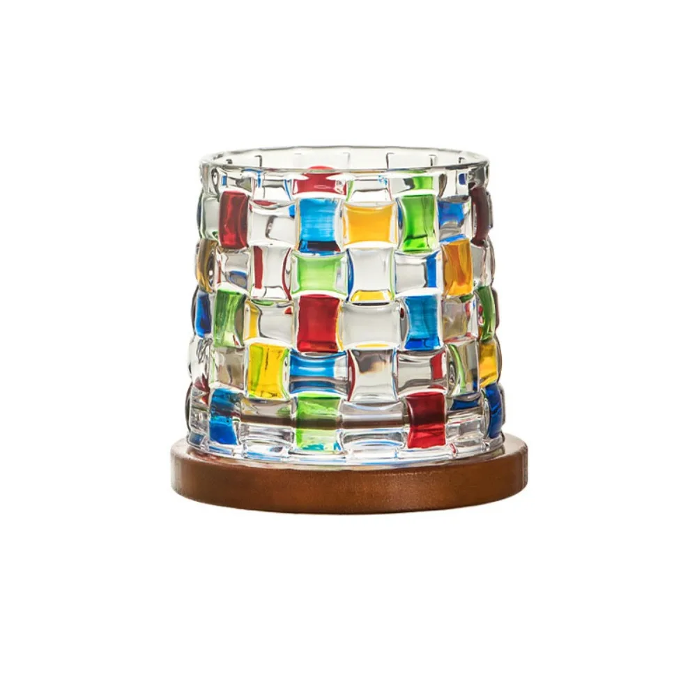 

Аксессуар для бара с вращающимся стеклом для виски, прозрачный утолщенный стакан для бренди, вращающаяся чашка для вина, подарок для человека