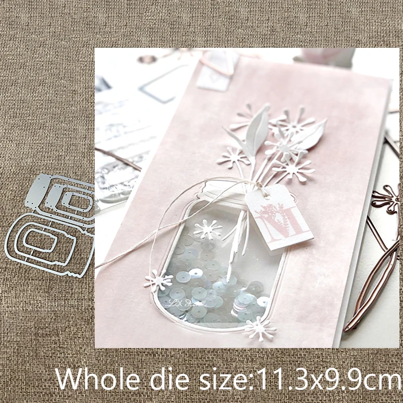 

New Design Craft Metal stencil mold Cutting Die bottle glasses decoration scrapbook die cuts Album Paper Card Craft Embossing