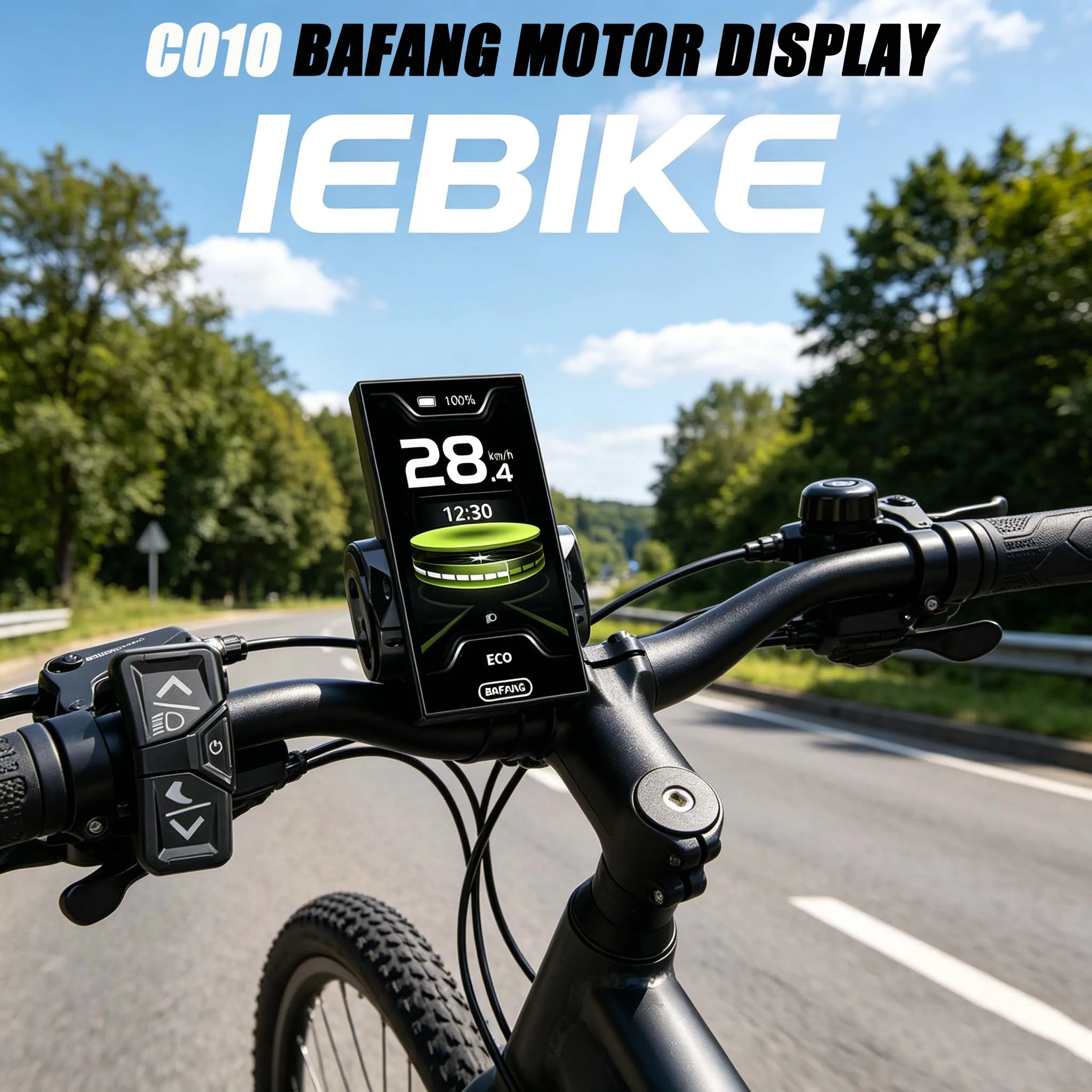 

Bafang Electric Bike Speedometer TFT Display CAN Protocol C010 for BBS mid Drive Motor Ebike Computer