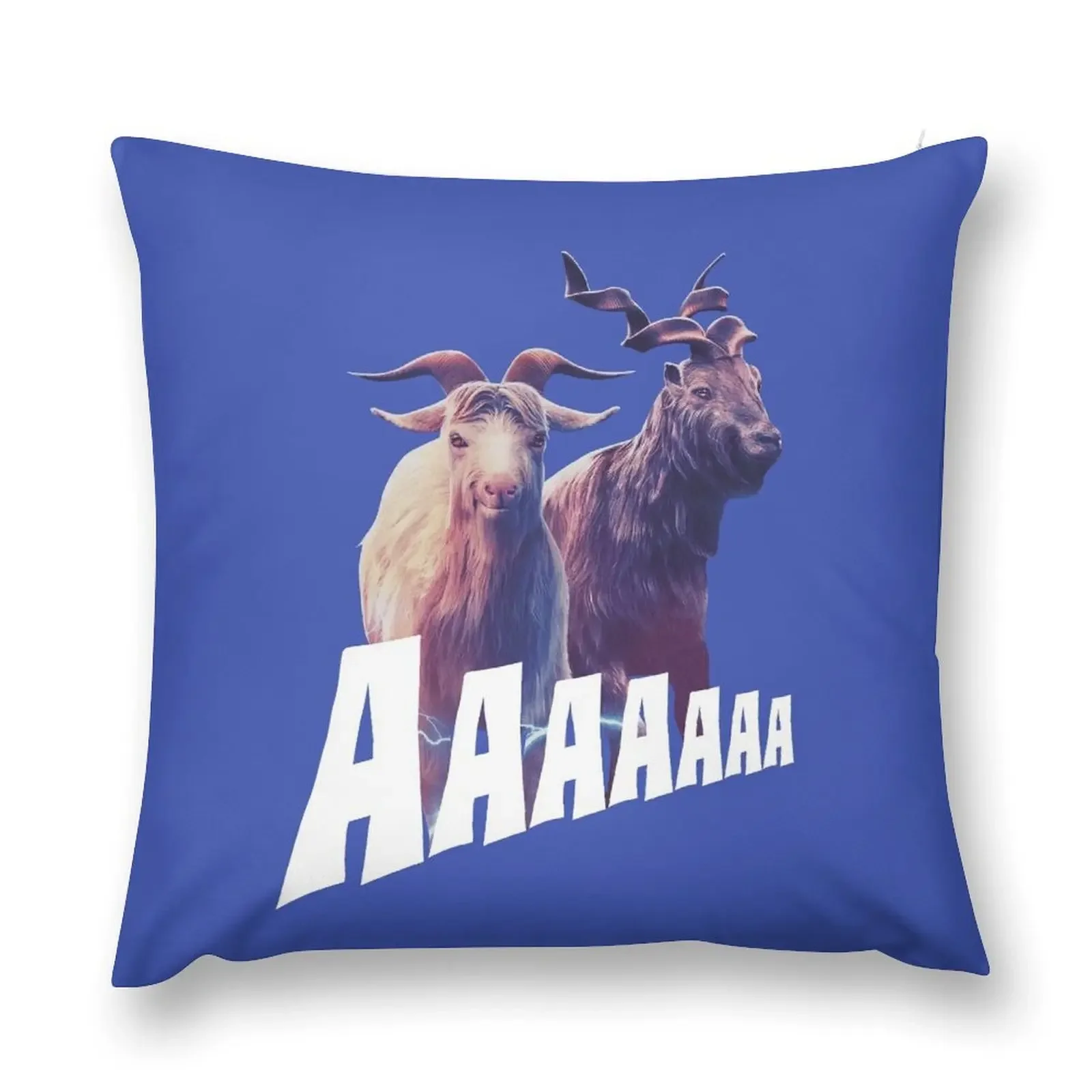 Screaming Goats Throw Pillow Marble Cushion Cover christmas pillow case pillow