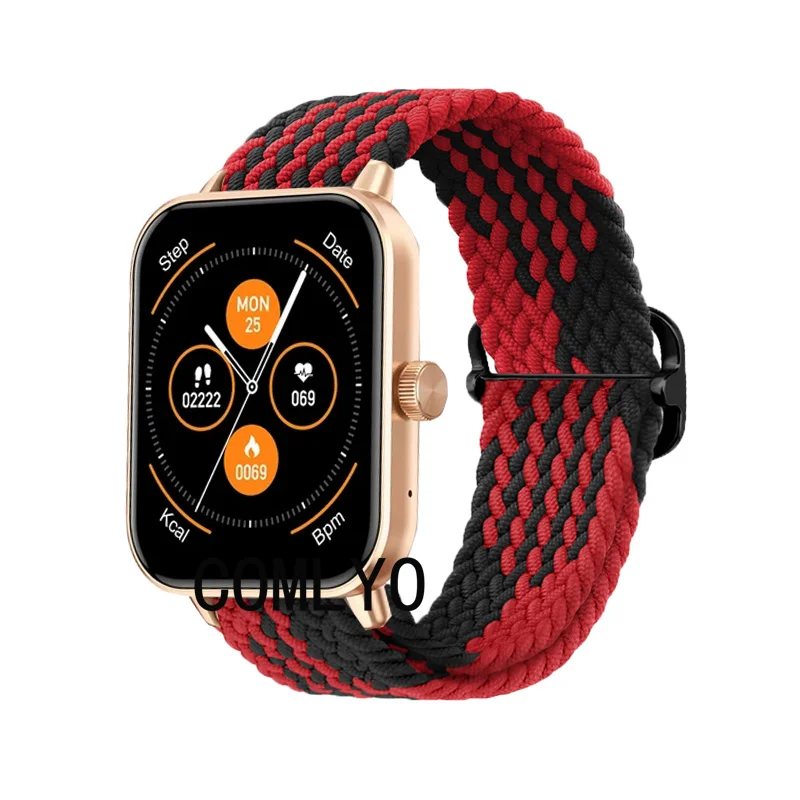Per COLMI P81 cinturino per orologio donna uomo cinturino in Nylon cintura regolabile morbida e traspirante pellicola proteggi schermo