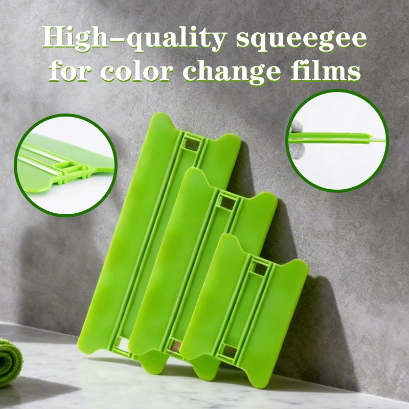 Professional double-edge wing-shaped squeegee for vinyl wrap installation, water removal tool for color change film application
