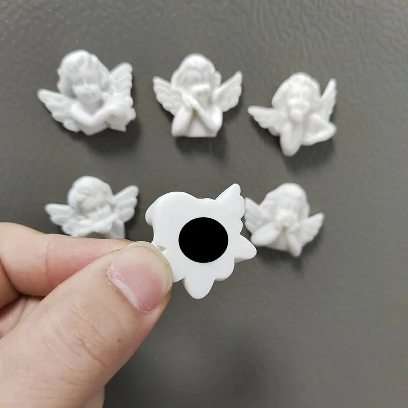 12pcs-Refrigerator magnets, cartoon angel refrigerator magnets, cute decorative magnets, refrigerator magnets for kitchen