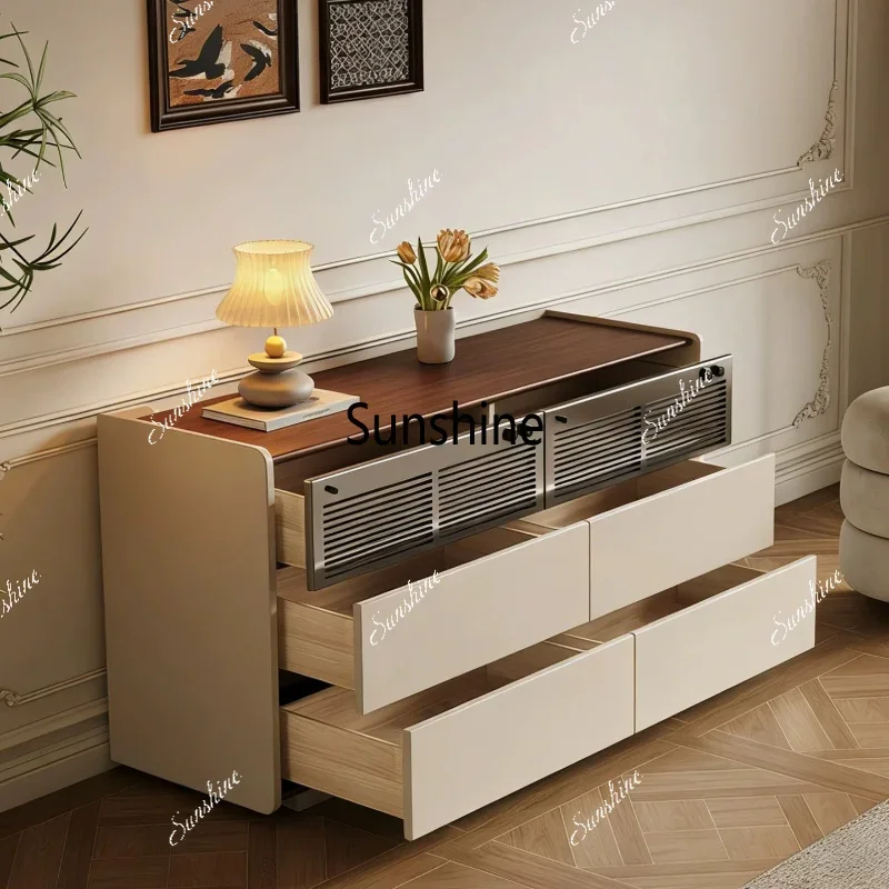 Bedroom solid wood locker, simple small apartment storage cabinetTJ