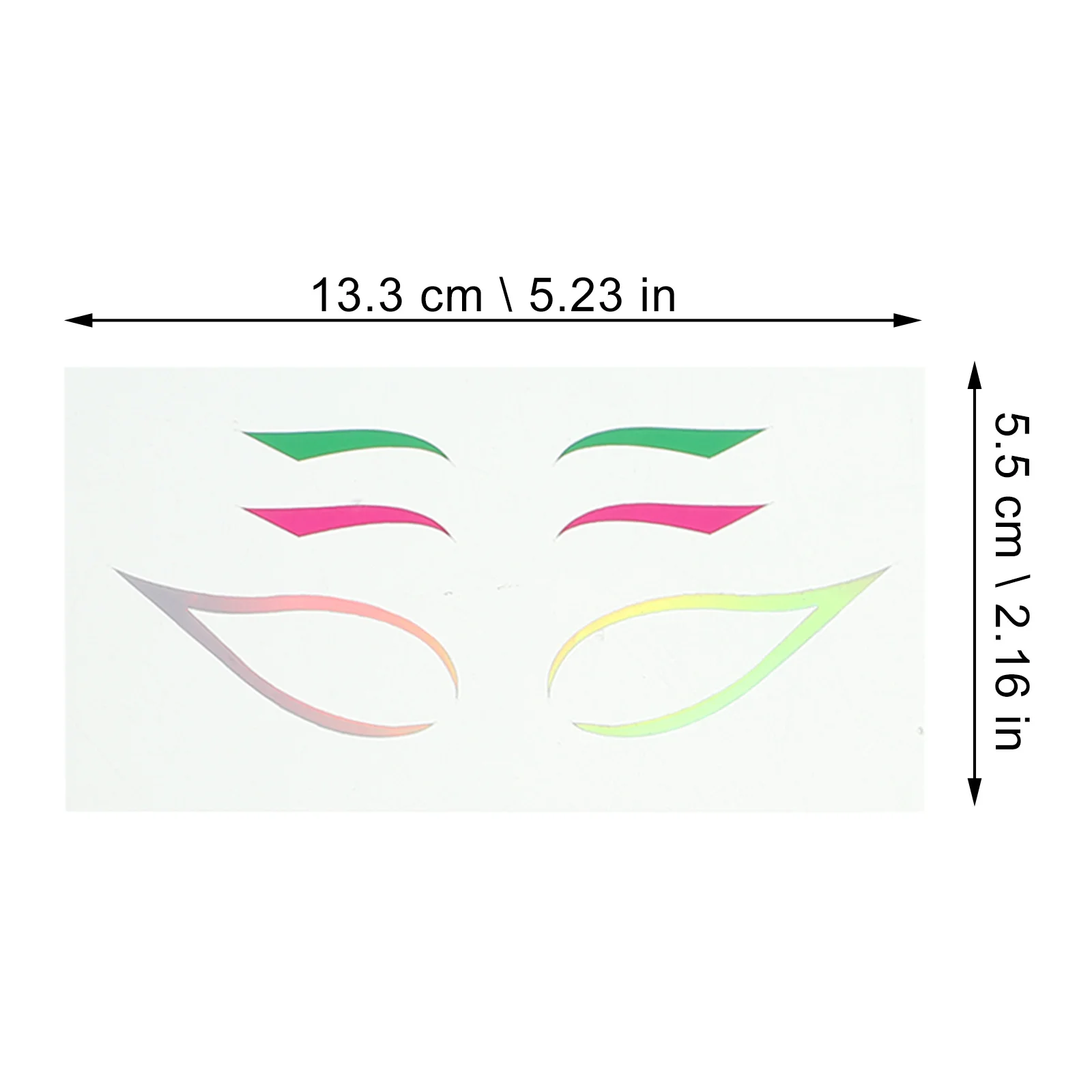 4Sets Colorful Eyeliner Sticker Wear Resistant Eye Line Stickers Easy Apply Makeup Tool for Stage Party Eyeliner Sticker