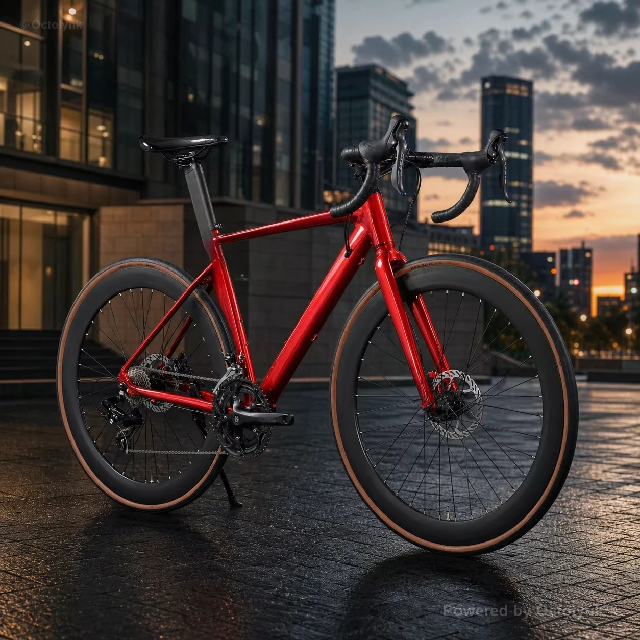 QQA 700C aluminum alloy road bike 14/16/18 speed optional, disc brake, hard fork, suitable for racing, unisex design