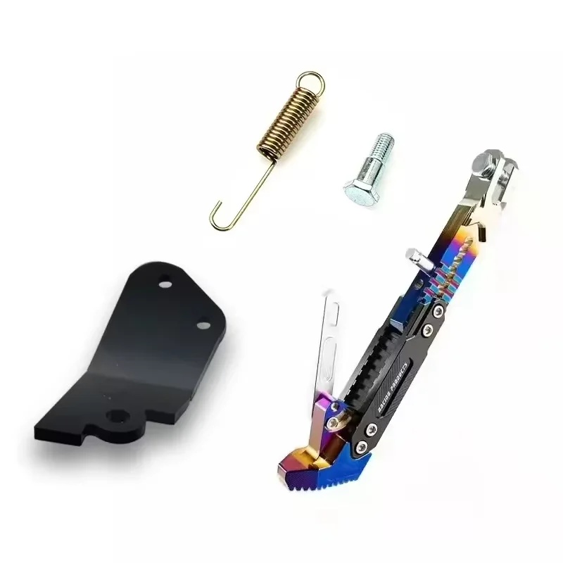 For Italjet Dragster 200 125 Motorcycle Modification Parts Cnc Adjustable Single Bracket Side Stand for Italjet Modification