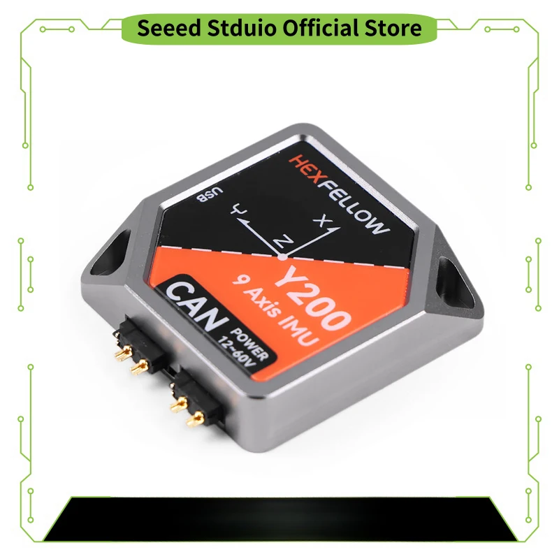 

Seeed Studio Hexfellow Y200 9-Axis IMU for Robotics: XT30 CAN, 60V Power Support
