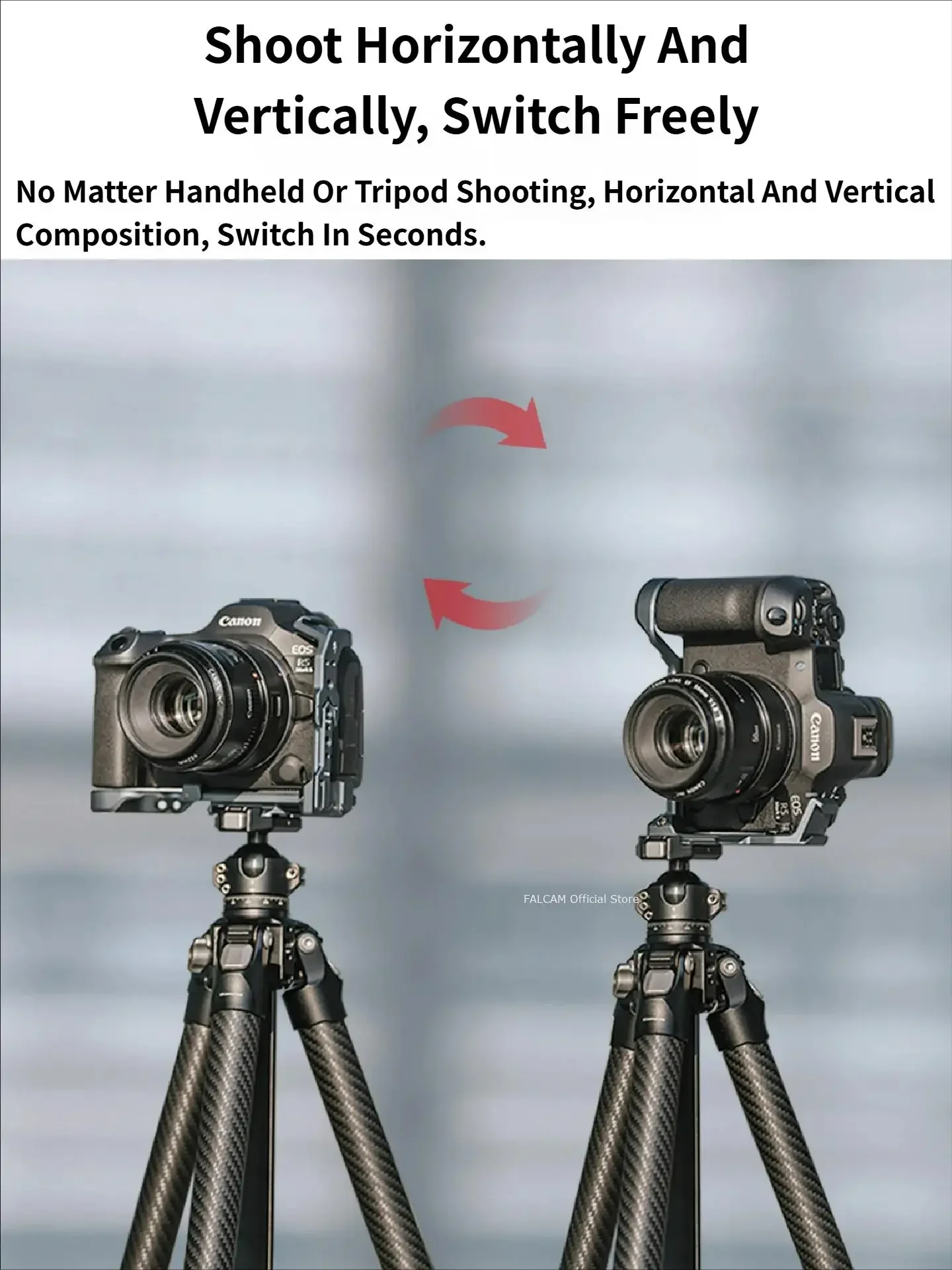 Falcam Official F22&F38&F50 Quick Release Camera L-Bracket for Canon Eos R5Ii/r6Ii/r5/r6/r5C Professional Camera Accessories
