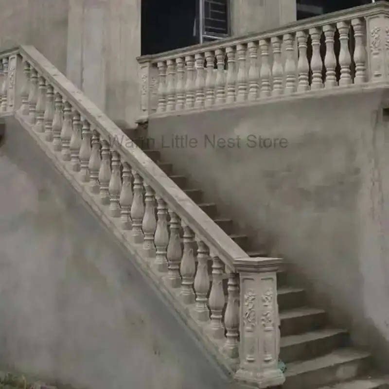 

Stair Handrail Mold Cement Railing Fence Mold Cast-in-place Roman Column Guardrail Villa Outdoor Slope Vase Column ABS Thickened