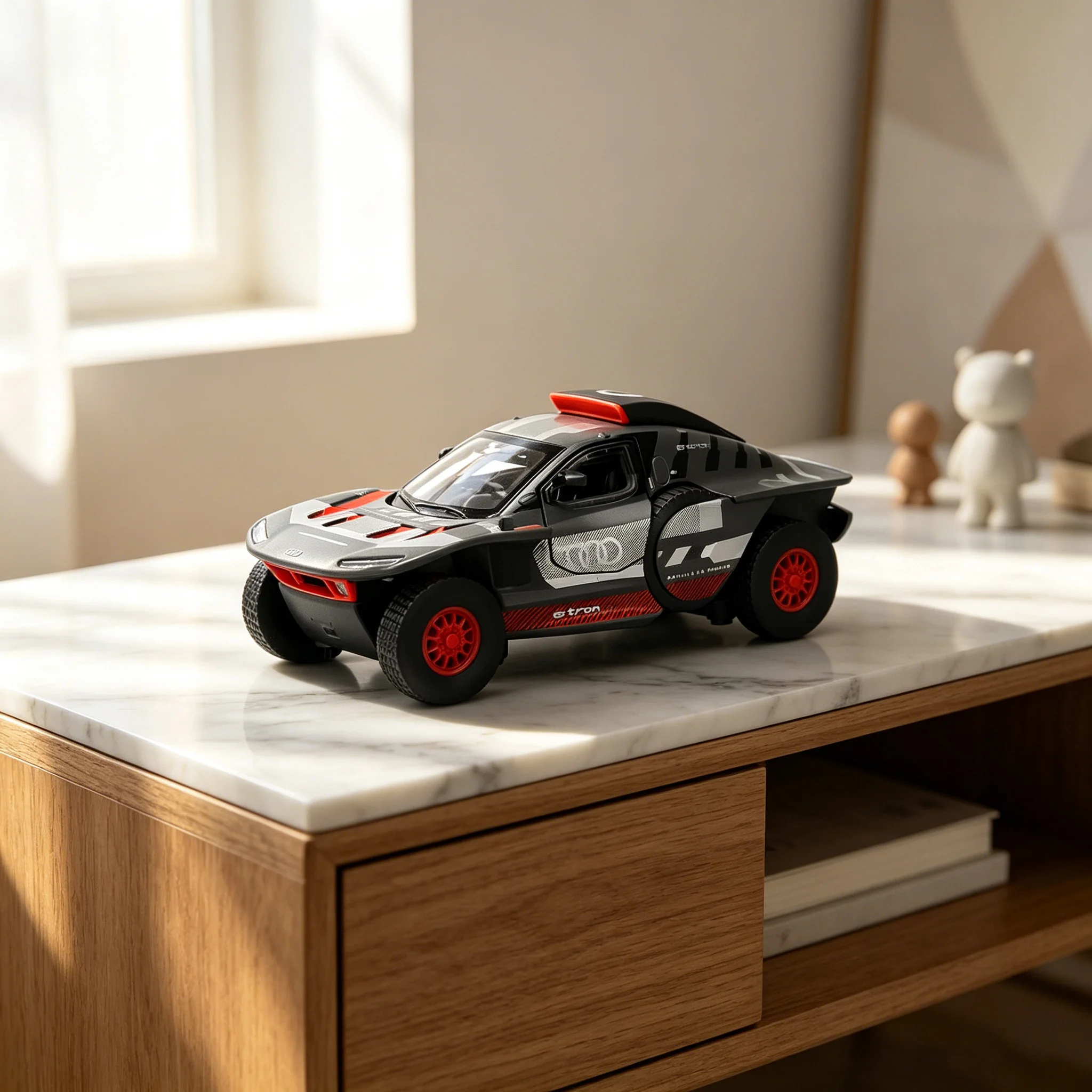 

Масштабная модель 1:32 Audi RS Q e-tron для ралли Дакар, литая под давлением, коллекционная, для взрослых, подарок