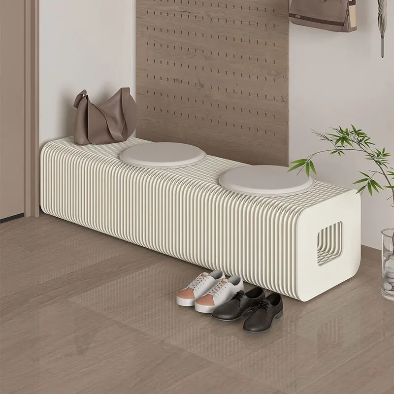 Shoe changing stool Telescopic folding bench Bedside stool can be stacked Creative multi-function