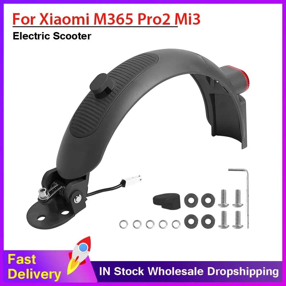 Upgrade Mudguard Aluminium Rear Fender for Xiaomi M365 Pro Pro2 1S Mi 3 Electric Scooter Fender Tire Splash Fender Guard Parts