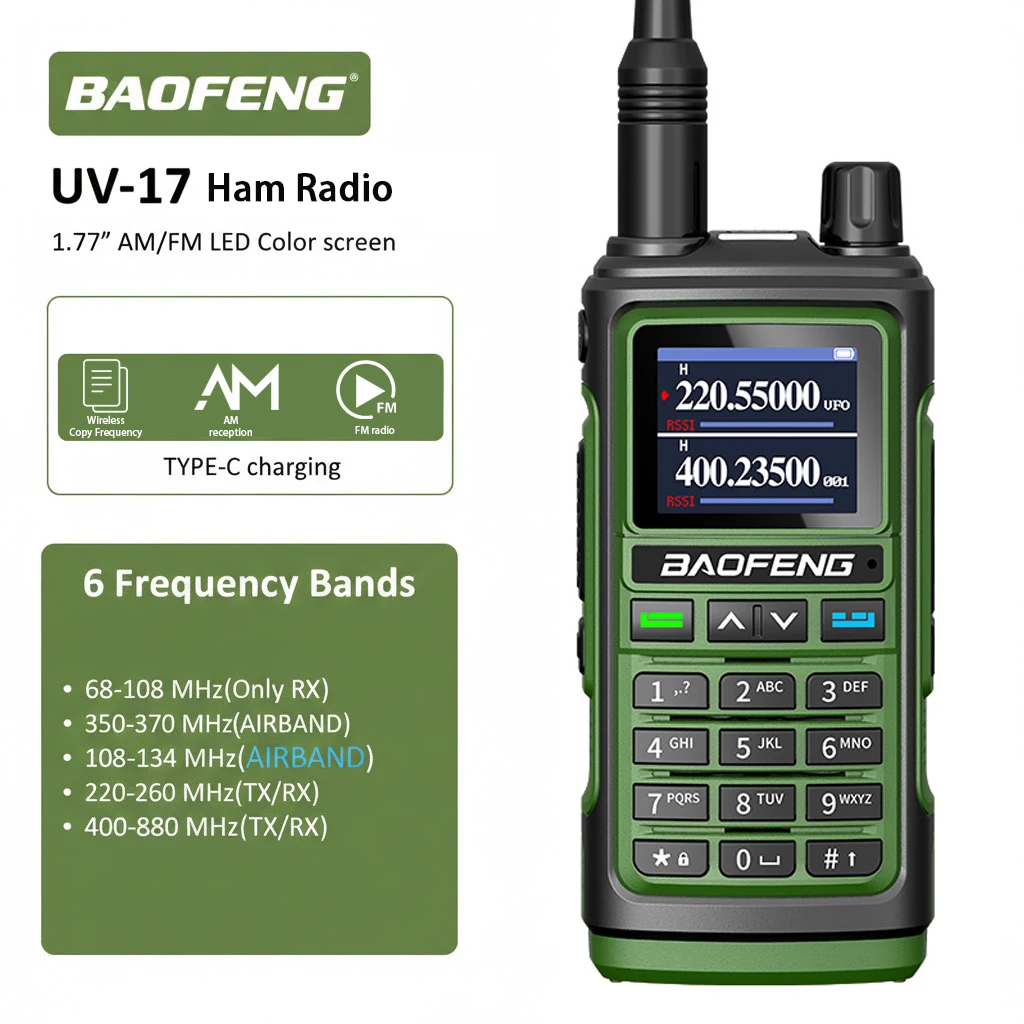 New Baofeng UV-17 Walkie Talkie 1.77