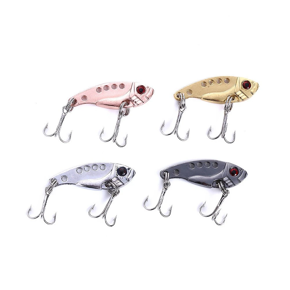 3/5/8 قطعة من ألوان عشوائية VIB الصيد إغراء حجم 4 سنتيمتر/7 جرام الطعم الاصطناعي مجموعة السباحة الطعم كرنك تمايل الطعم كرانكبيت