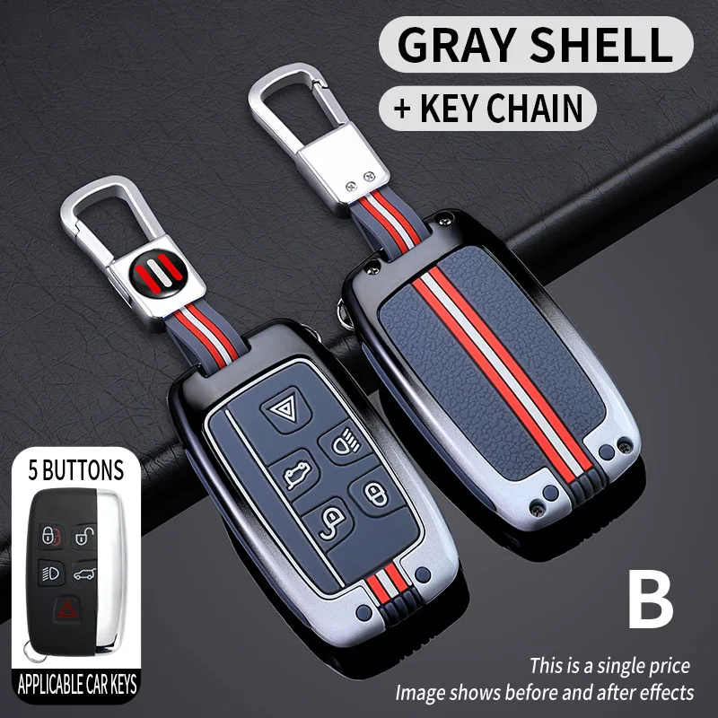 

Metal Car Key Cover Fob Case Shell for For Land Rover Range Rover Discovery Evoque Sport Velar for Jaguar XE E-Pace Accessories