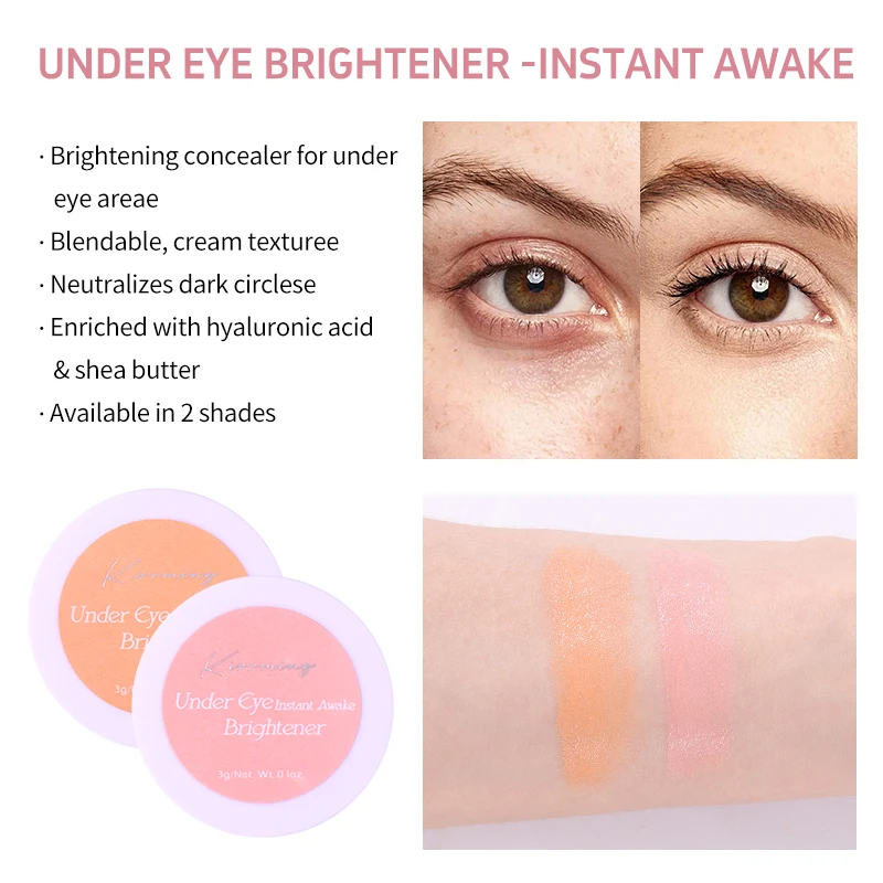 Kirrming Makeup Eye Concealer Matte Under Eye Brightener con burro di karitè Eye Conceal & Brighten Dark Circles Concealer Cream