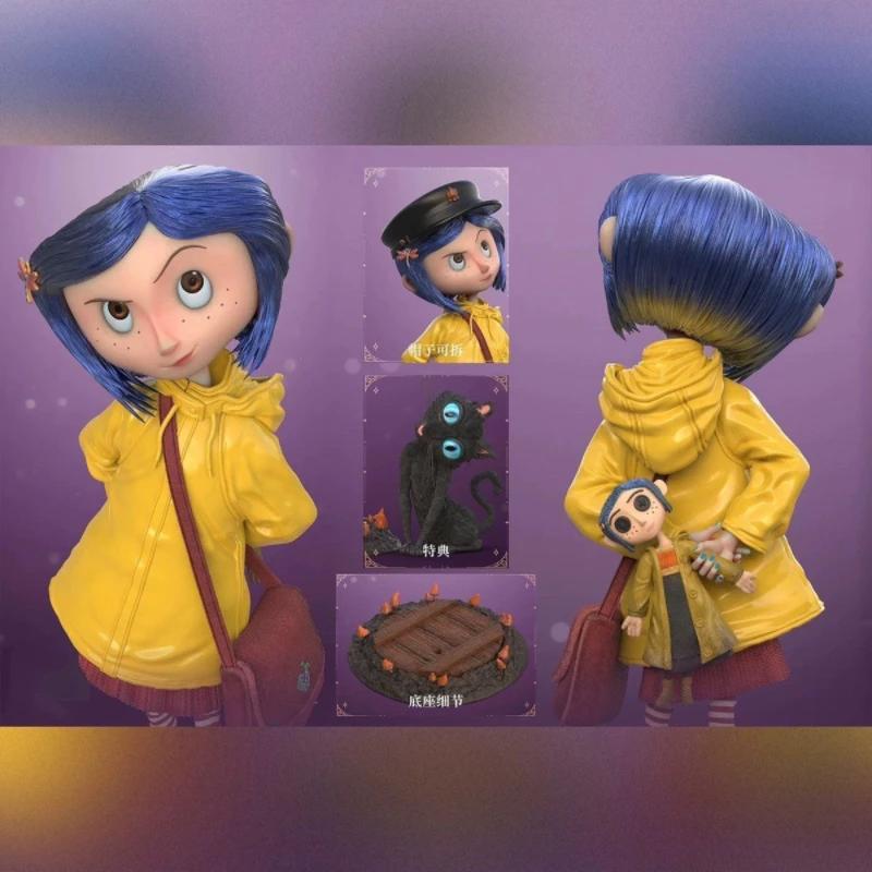 New Coraline Figure Coraline &The Secret Door Figures Action Figurine Pvc Statue Model Doll Room Decoration Toys Birthday Gift view 2