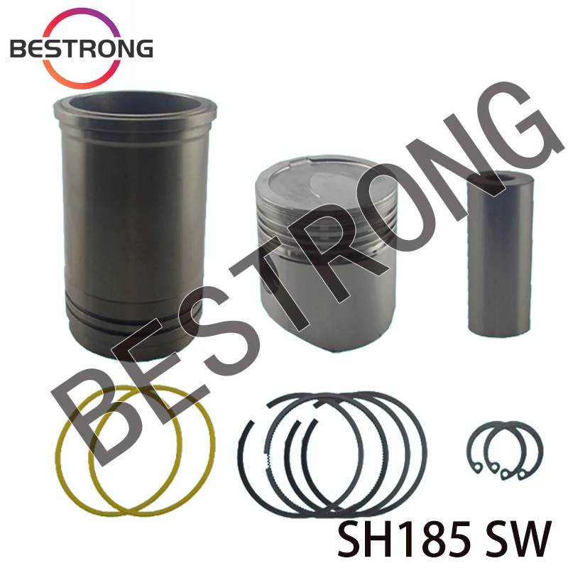 

Overhaul Piston and Cylinder Liner Kit For SHUHE SH185 SH190 SH192 SH195 ZH190 ZH192 ZH195A ZH196A Diesel Engine Spare Parts