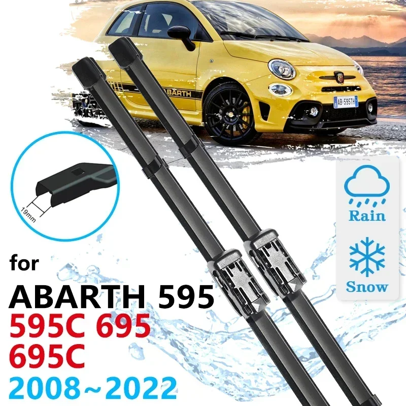 For Abarth 595 595C 695 695C 2008~2022 Windscreen Windshield Car Accessories 2009 2010 2011 2012 2013 2014 Car Front Wiper Blade