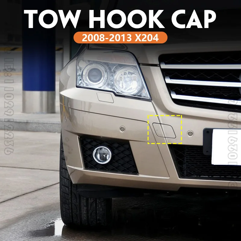 for 2008-2013 X204 Mercedes Benz GLK 250 GLK300 GLK350 Front Bumper Tow Hook Cap Eye Cover (No Paint) 2048850224 