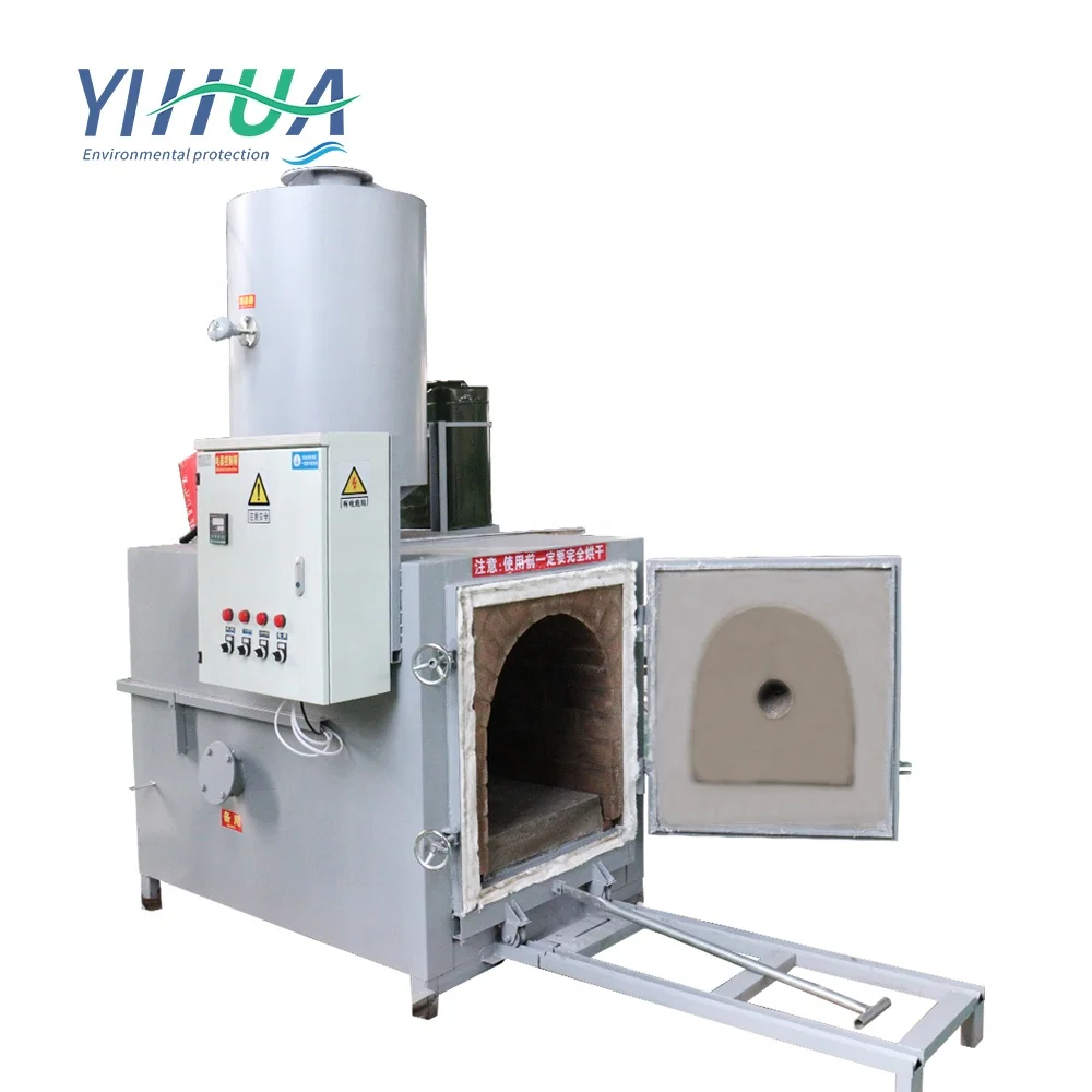 30kg/h Hospital Solid Cattle Slaughter Pasture Animal Cremation Poultry Waste Pet Incinerator Inciner Price