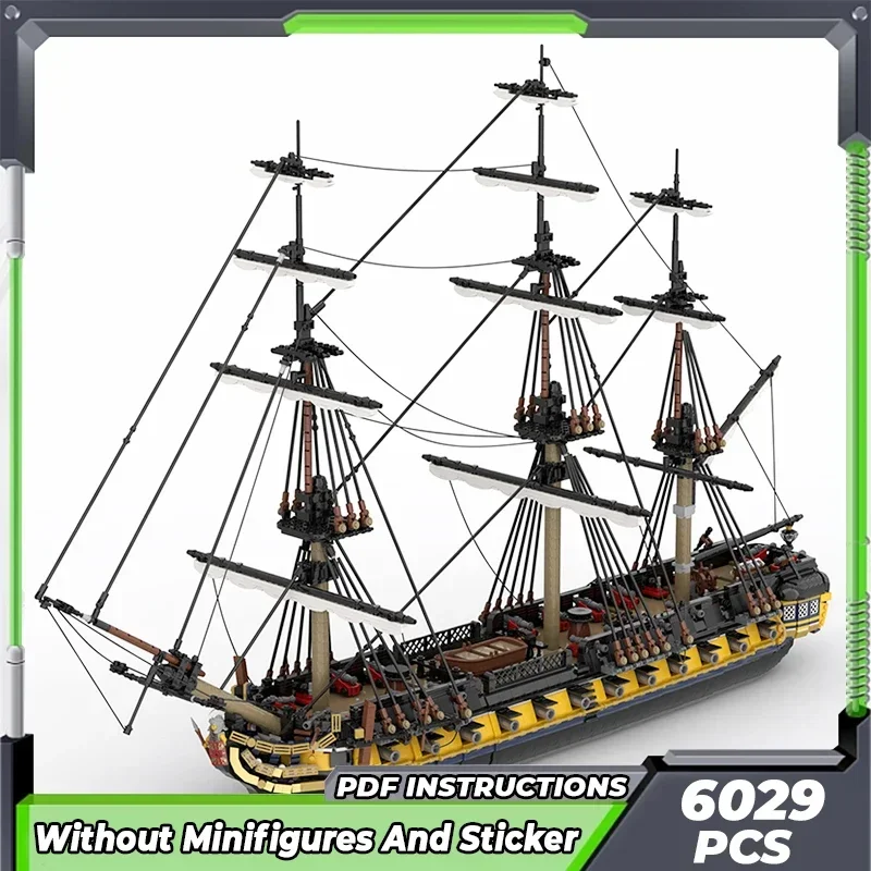 Moc Building Bricks Military Model British 44-gun Frigate Technology Modular Blocks Gifts Toys For Children DIY Sets Assembly