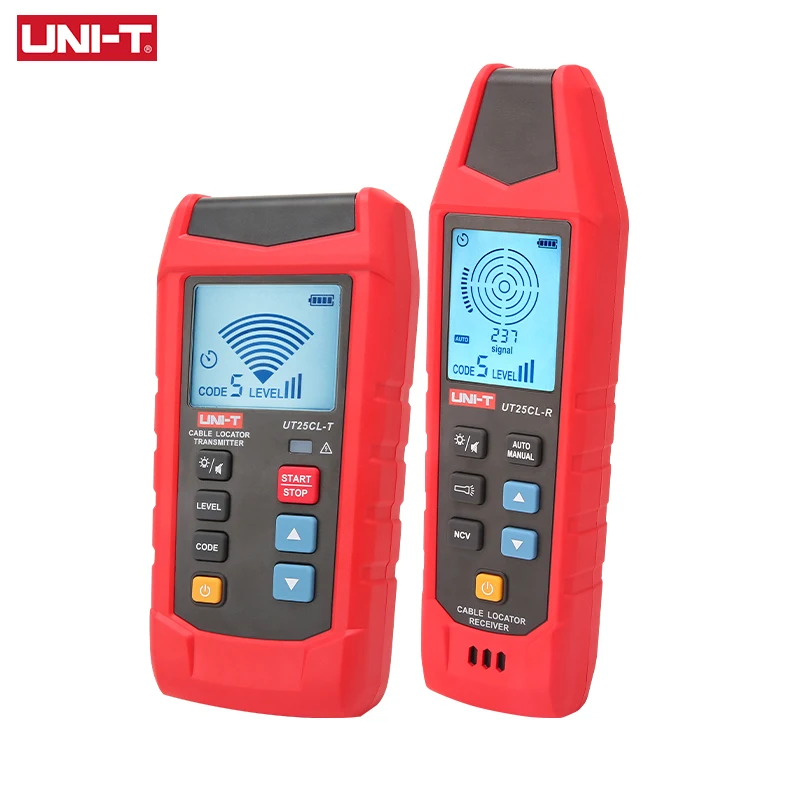 UNI-T UT25CL Handheld Cable Locator Detects Conductors Identifies Interruptions Short Circuits  Traces Underground Cables