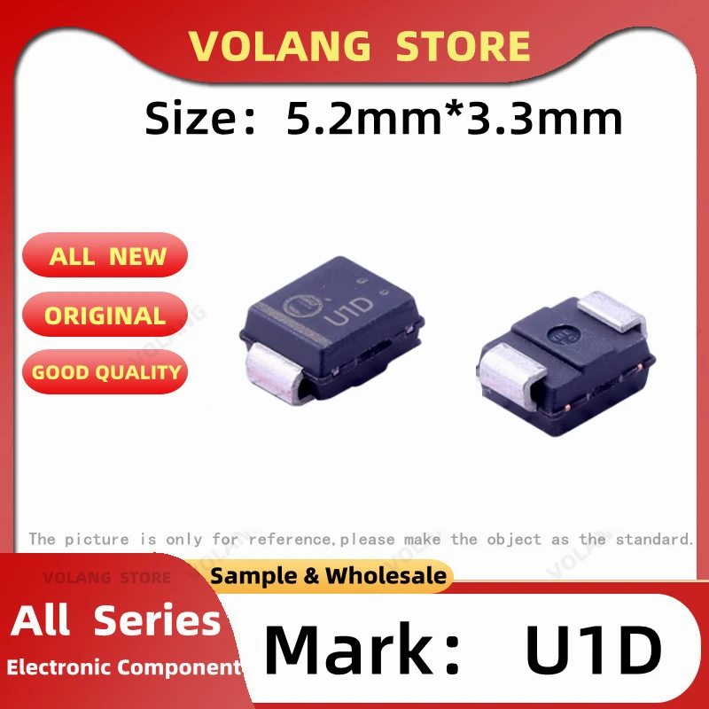 

20Pcs/LOT CHIP Mark U1D 5.2mm*3.3mm SMD Diode