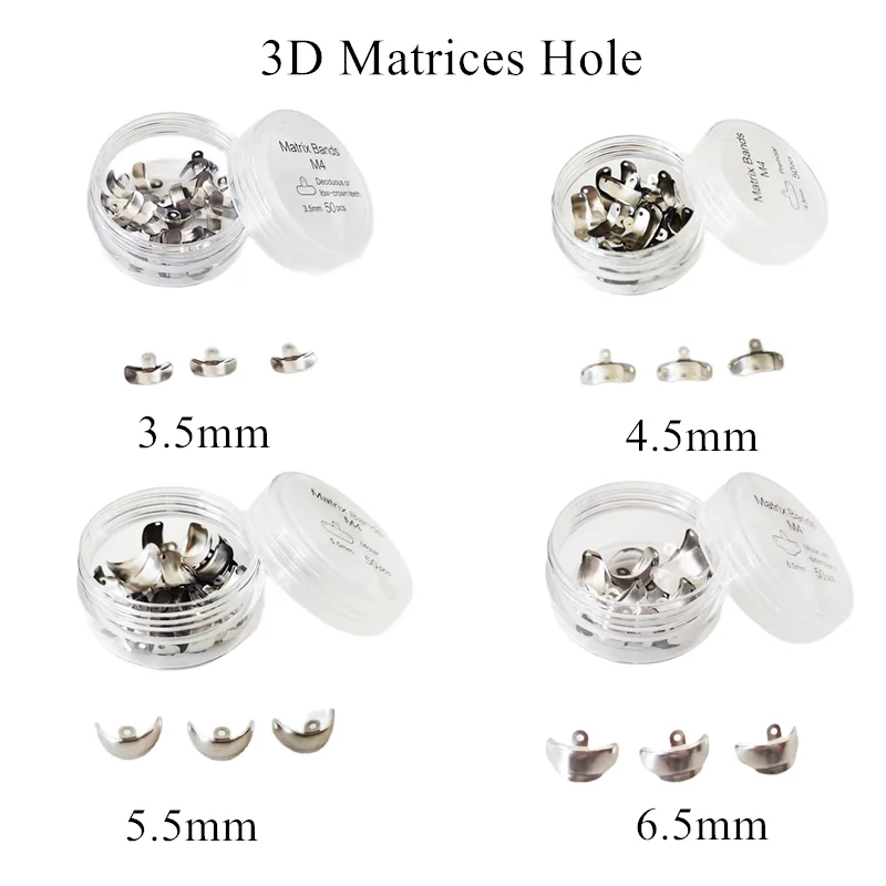 Dental Sectional Matrix System Hole Protrusions 3D Matrices Fits Garrison