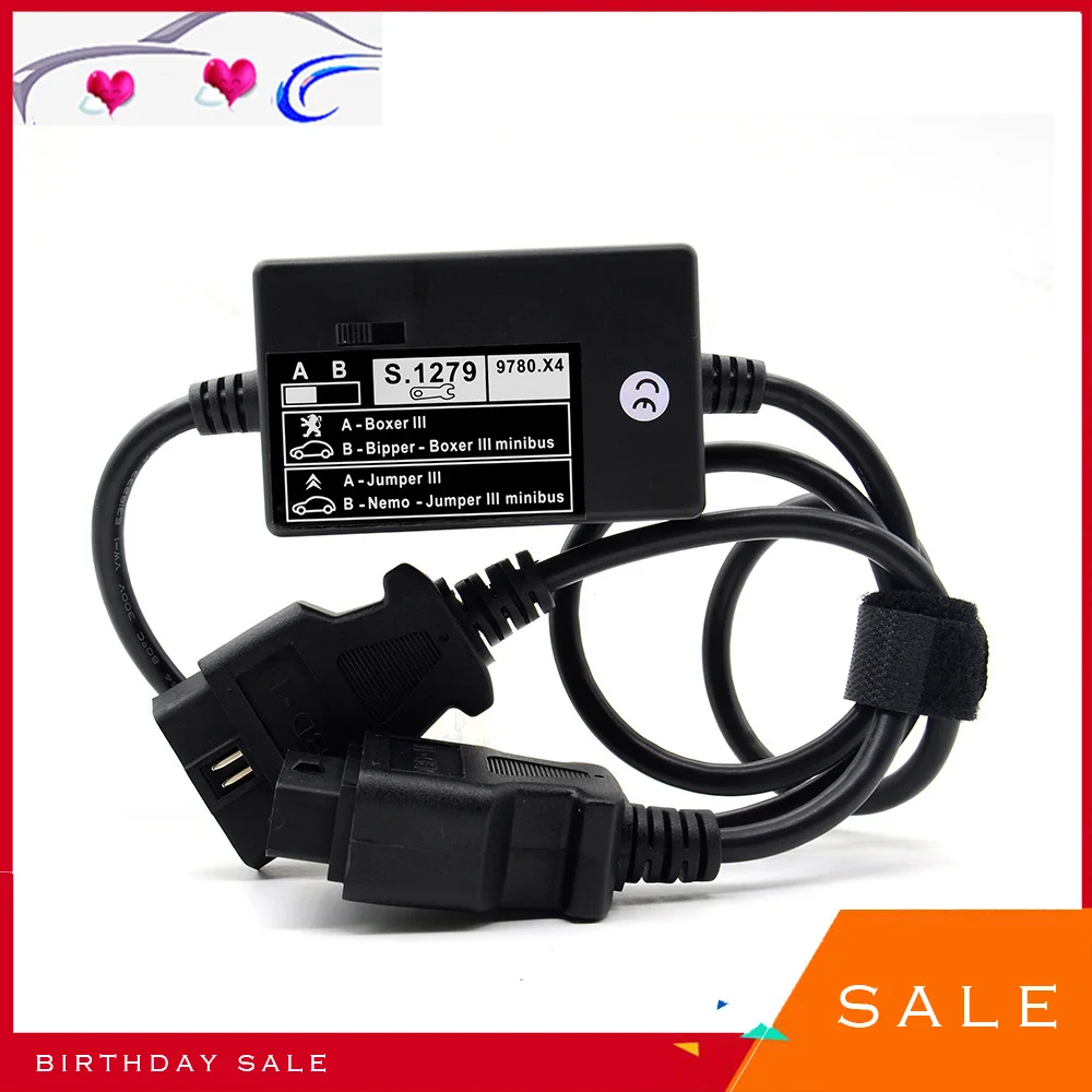 

New Module S.1279 Lexia PP2000 Diagnostic Connector S1279 For New Cars Boxer Jumper III Professional Lexia3 For Peugeot Citroen